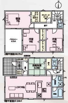 河北郡津幡町能瀬第5（4号棟）の画像(2枚目)です